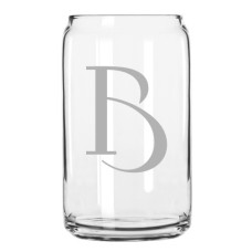 Celtic Monogrammed Can Glass