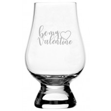 Happy Valentine's Day Glencairn Glass
