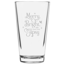 Merry Christmas 16oz Libbey Pint