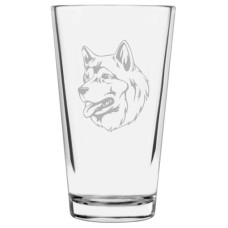 Dog Libbey Pint Glass