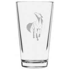 Horse Themed Libbey Pint Glass