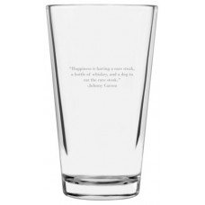 16oz Libbey Pint Glass Famous Quotes