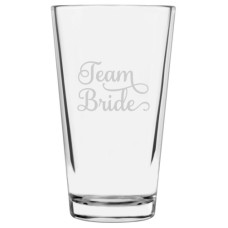 16oz Libbey Pint Wedding Quote Glass