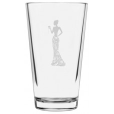 16oz Libbey Pint Wedding Silhouette Glass