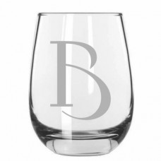 Monogrammed Celtic Stemless Wine Glass