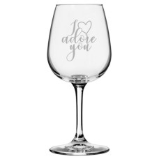 Happy Valentine's Day Libbey All Purpose Wine Glass