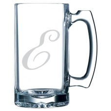 Bix Script Monogram 25oz Beer Mug