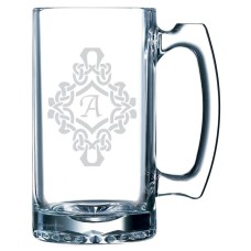 Decorated Monogrammed 25oz Beer Mug