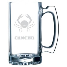 Zodiac Sign Themed 25oz Handled Libbey Beer Mug