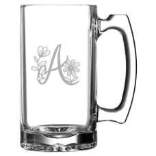 Daishy Daisy Monogram 25oz Beer Mug