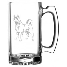 Dog 25oz Handled Libbey Beer Mug