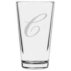 Monogrammed Bix Script Libbey Pint Glass