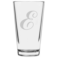 Monogrammed Commercial Script Libbey Pint Glass