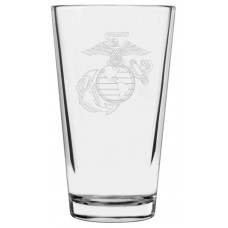 Marines Military Themed Etched Libbey Pint Glass