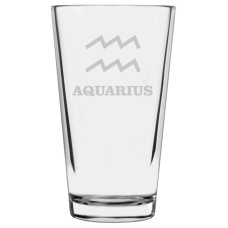 Zodiac Symbol Libbey Pint Glass