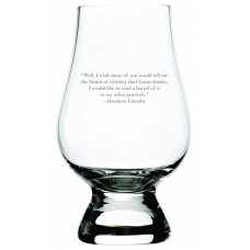 Abraham Lincoln Quote Glencairn Whisky Glass