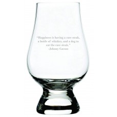 Johnny Carson Quote Glencairn Whisky Glass