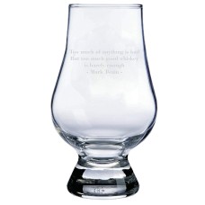 Mark Twain Quote Glencairn Whisky Glass