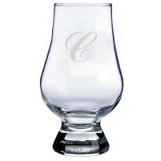 Monogrammed Commercial Script Glencairn Whisky Glass