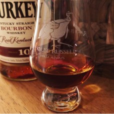 Rare Bird 101/House Russell Engraved Glencairn Whisky Glass