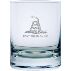 Don't Tread On Me 11oz Stolzle New York Crystal Rocks Glass