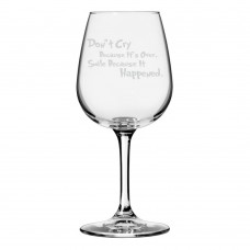 Dr. Seuss Don't Cry Because It's Over, Smile Because It Happened 12.75oz Wine Glass
