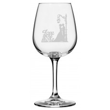 Wedding Silhouettes 12.75 Libbey Etched Wine Glass