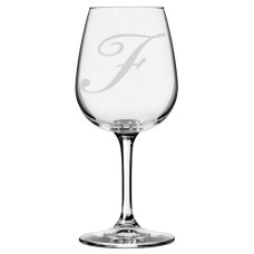 Monogrammed Bix Script Libbey All Purpose Wine Glass